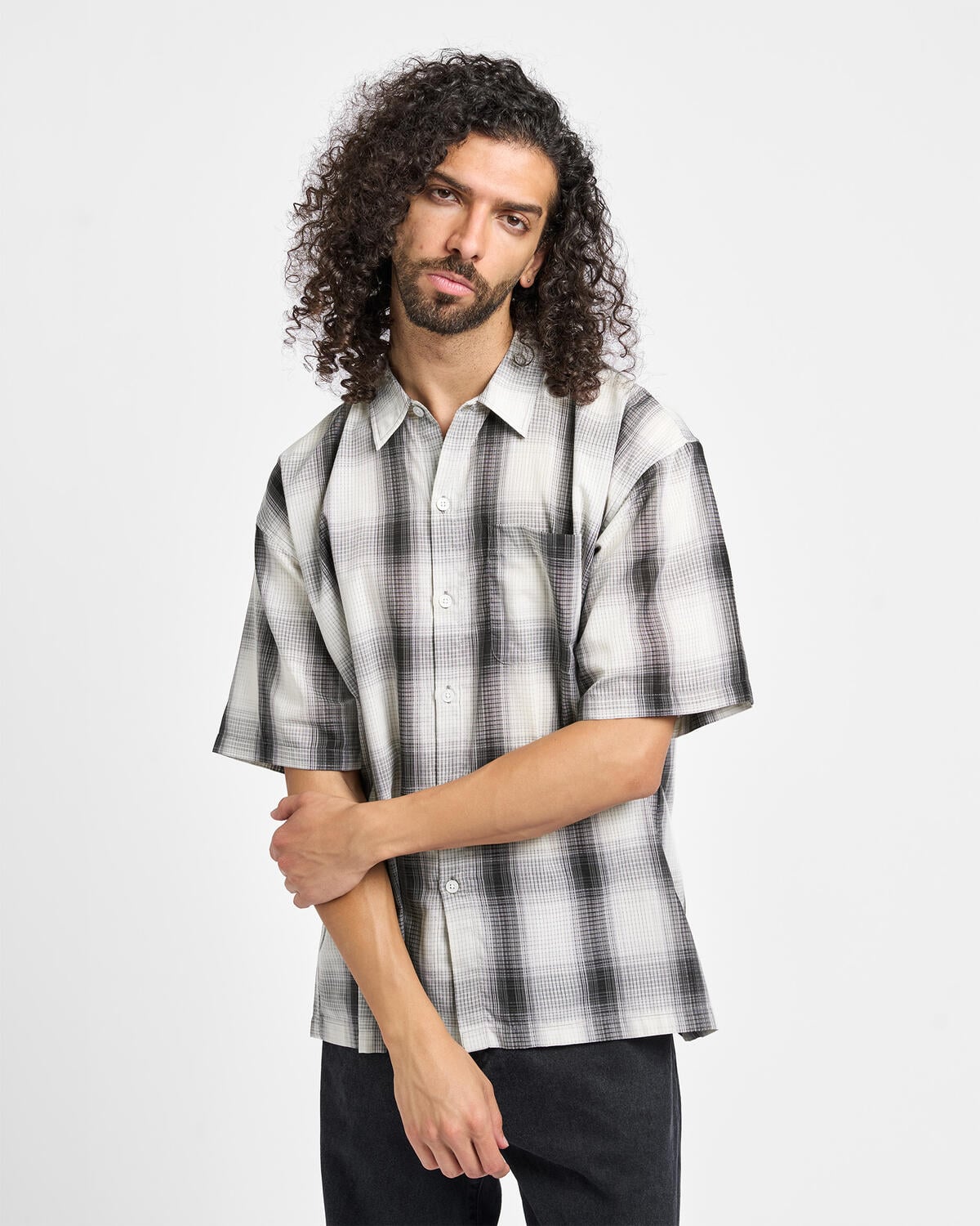 Beams Ombre Check Shirt | 11011669803-01 | AFEW STORE